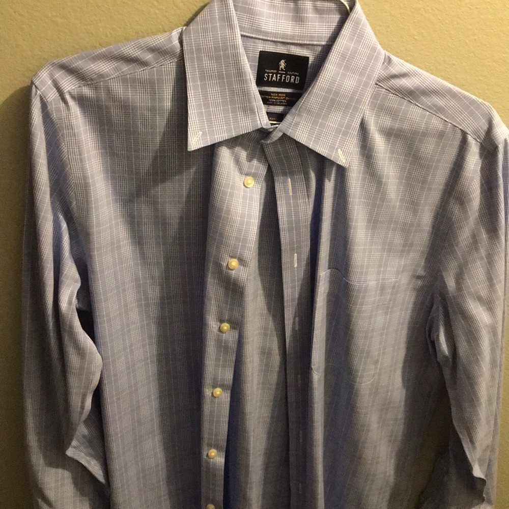 Stafford Dress Shirt Fitted 16-32/33 Non Iron